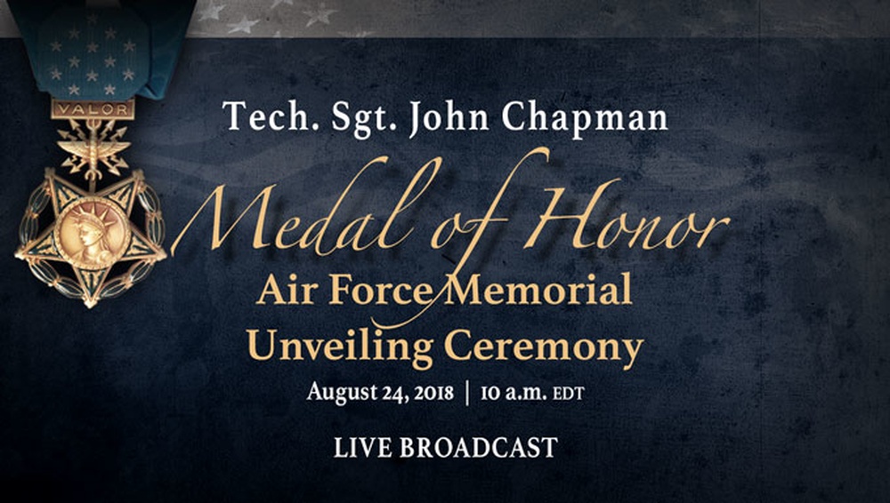 Medal of Honor - AF Memorial Ceremony, Social Media, Live Stream Graphic