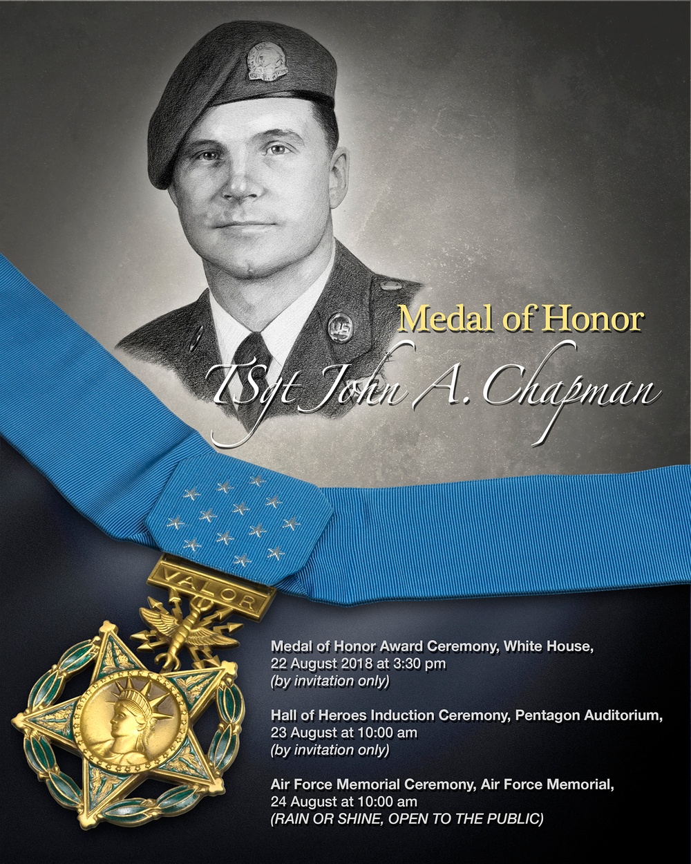 Medal of Honor Tech. Sgt. John A. Chapman Poster