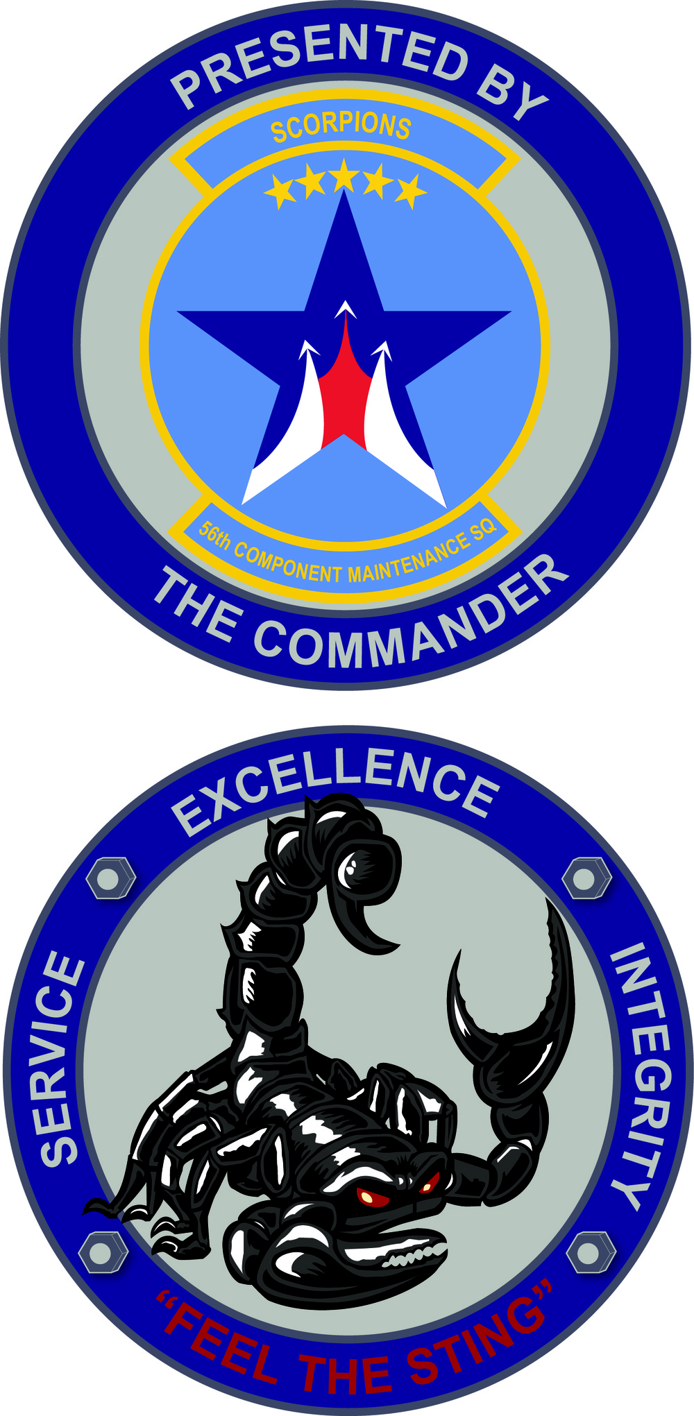 56th Component Maintenance Squadron Commander&amp;#39;s Coin