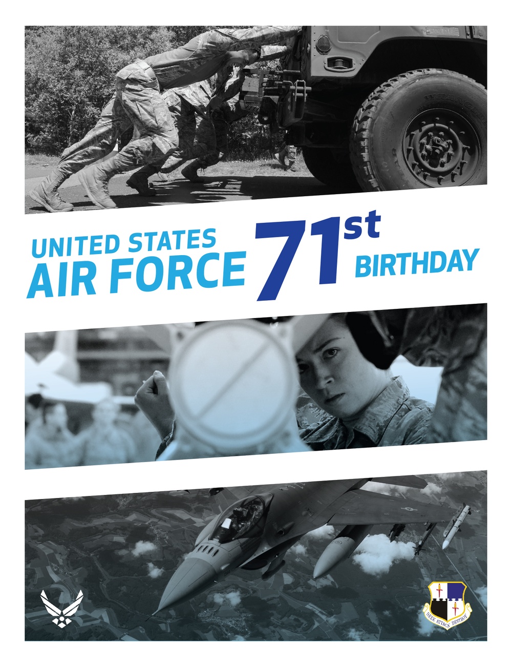 U.S. Air Force 71st Birthday graphic