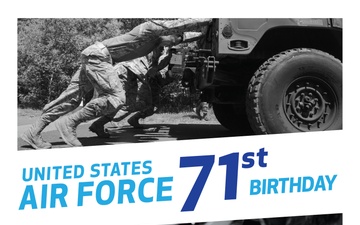 U.S. Air Force 71st Birthday graphic