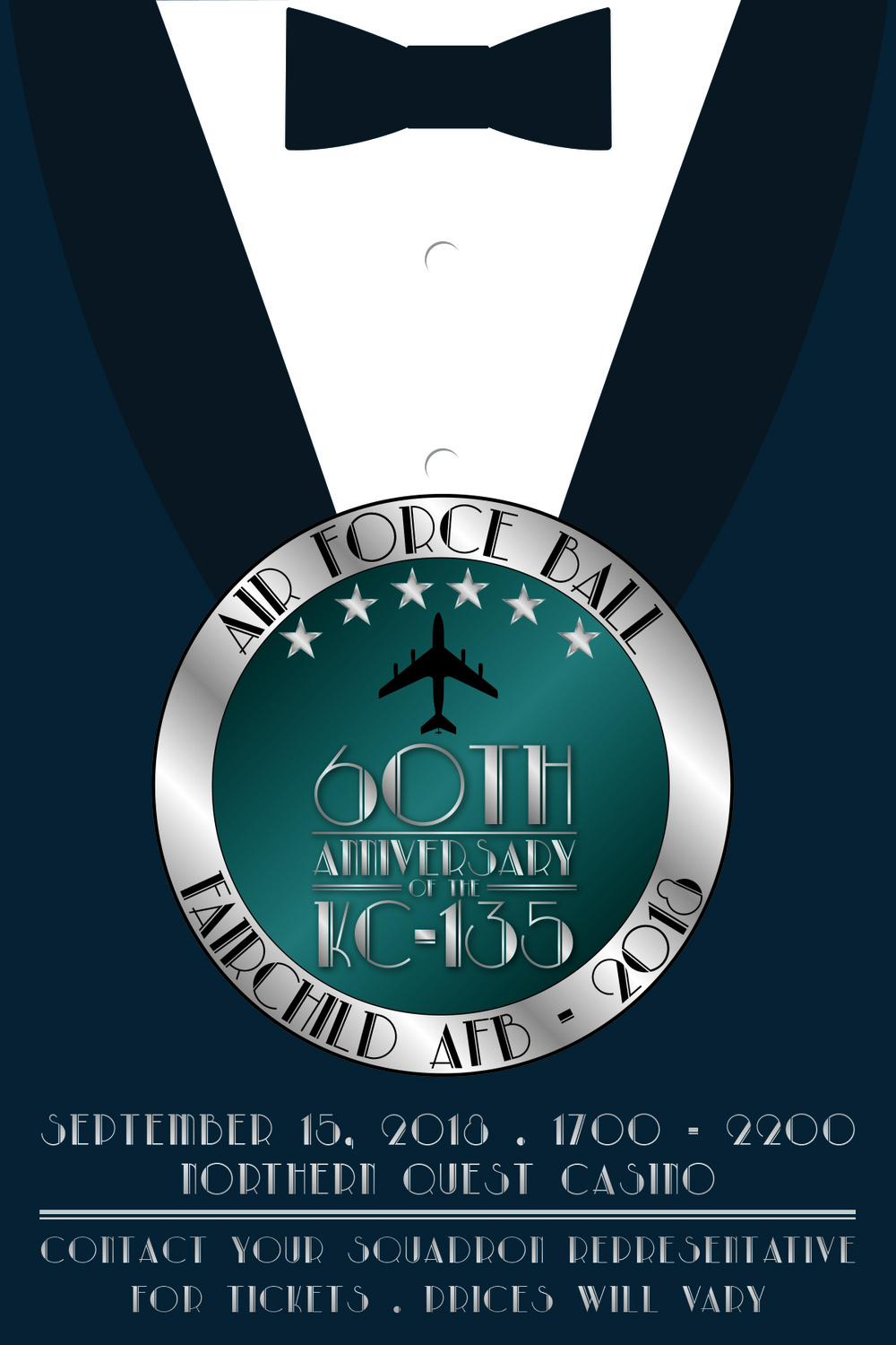 2018 Fairchild Air Force Ball Bow Tie Poster
