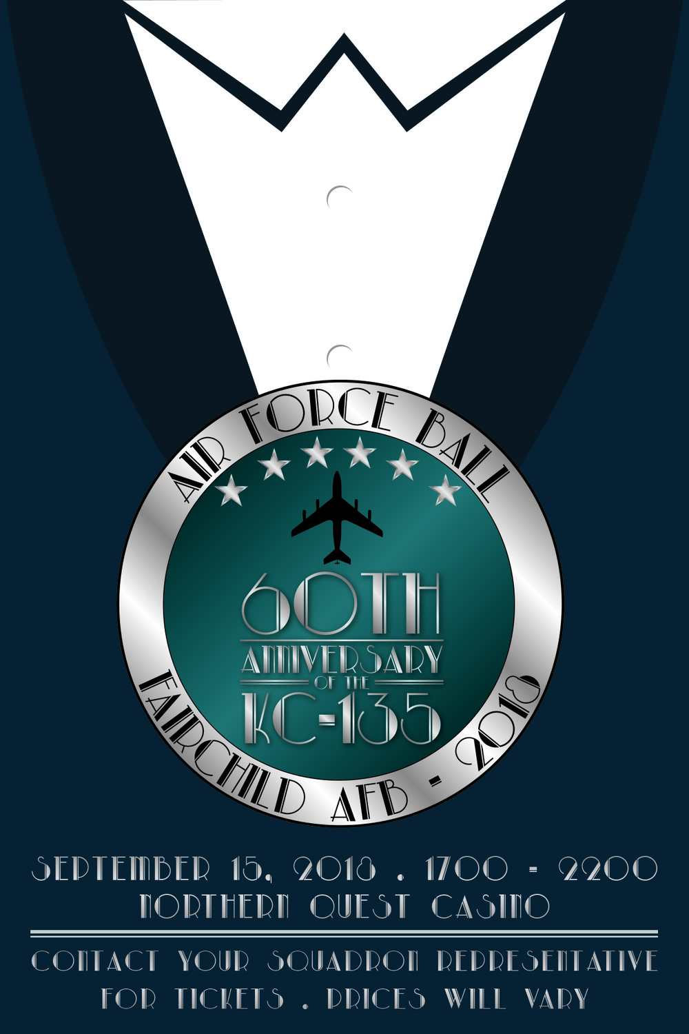 2018 Fairchild Air Force Ball Tie Tab Poster