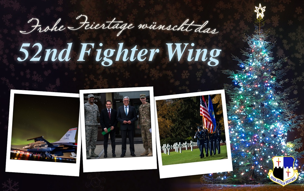 52nd Fighter Wing 2018 holiday card