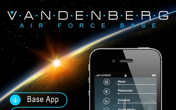 Vandenberg AFB Base App Promo Graphic