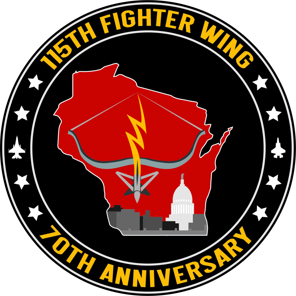 115th Fighter Wing 70th Anniversary Logo