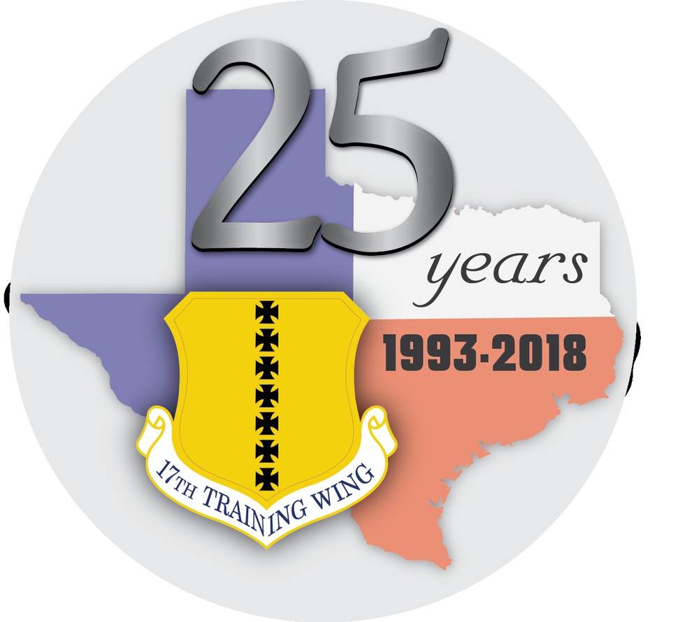 17th Training Wing 25th Anniversary Logo