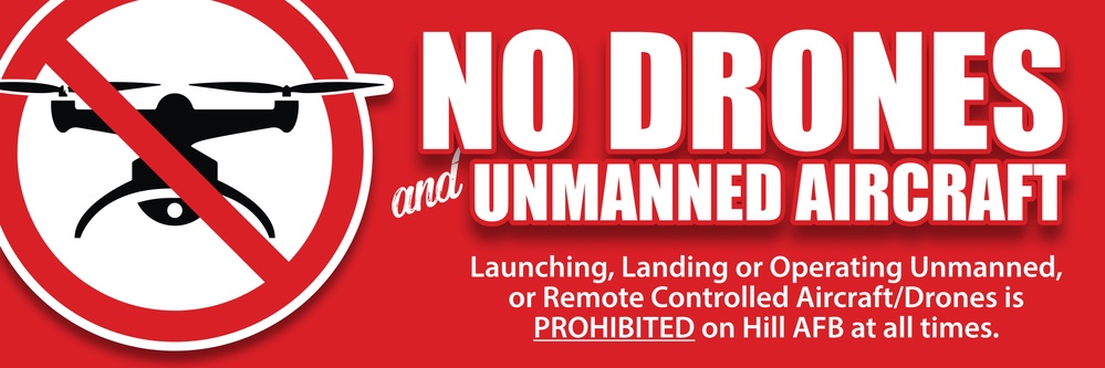 NO DRONES - Outdoor Banner