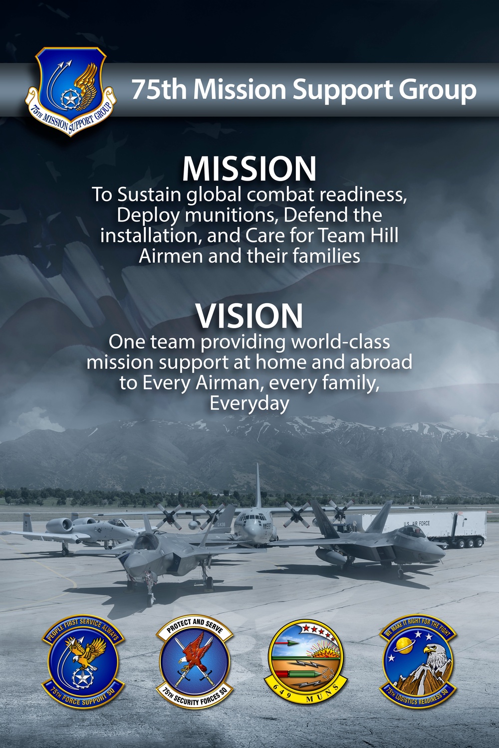 75 MSG Vision and Mission - poster