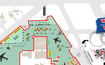 Souvenir Program Ramp Layout: 2018 Air and Space Show, Hill AFB, UT