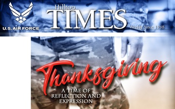 2018 Thanksgiving: Hilltop Times Cover