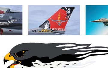 115th Fighter Wing 70th Anniversary nose/tail art