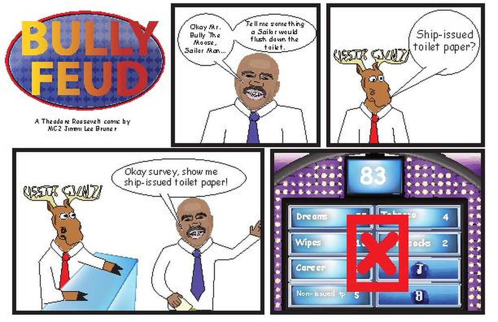 Bully The Moose Steve Harvey Comic for the Rough Riders Magazine