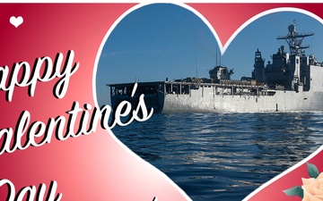 Happy Valentine’s Day USS Happers Ferry Sailors and Marines