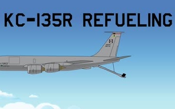 KC-135R refueling from the boom