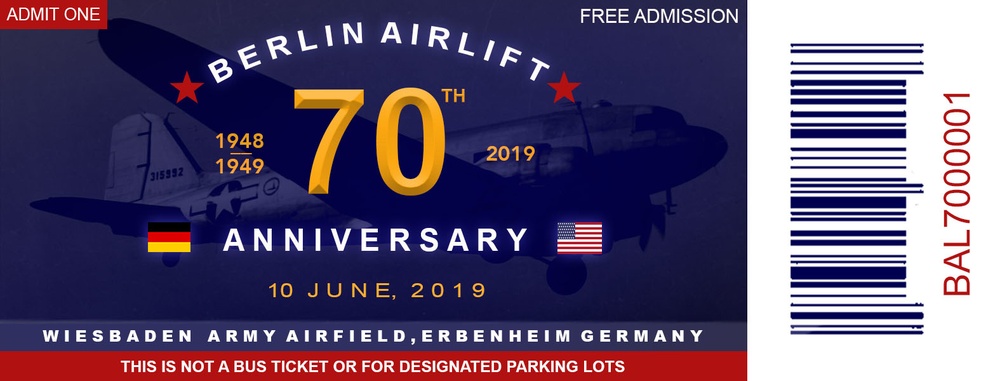 Berlin Airlift 70th Anniversary- Admission Ticket