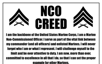 USMC NCO Creed