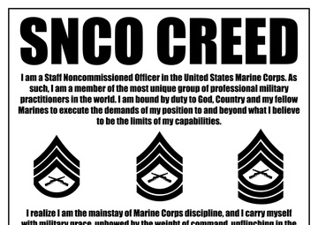 USMC SNCO Creed