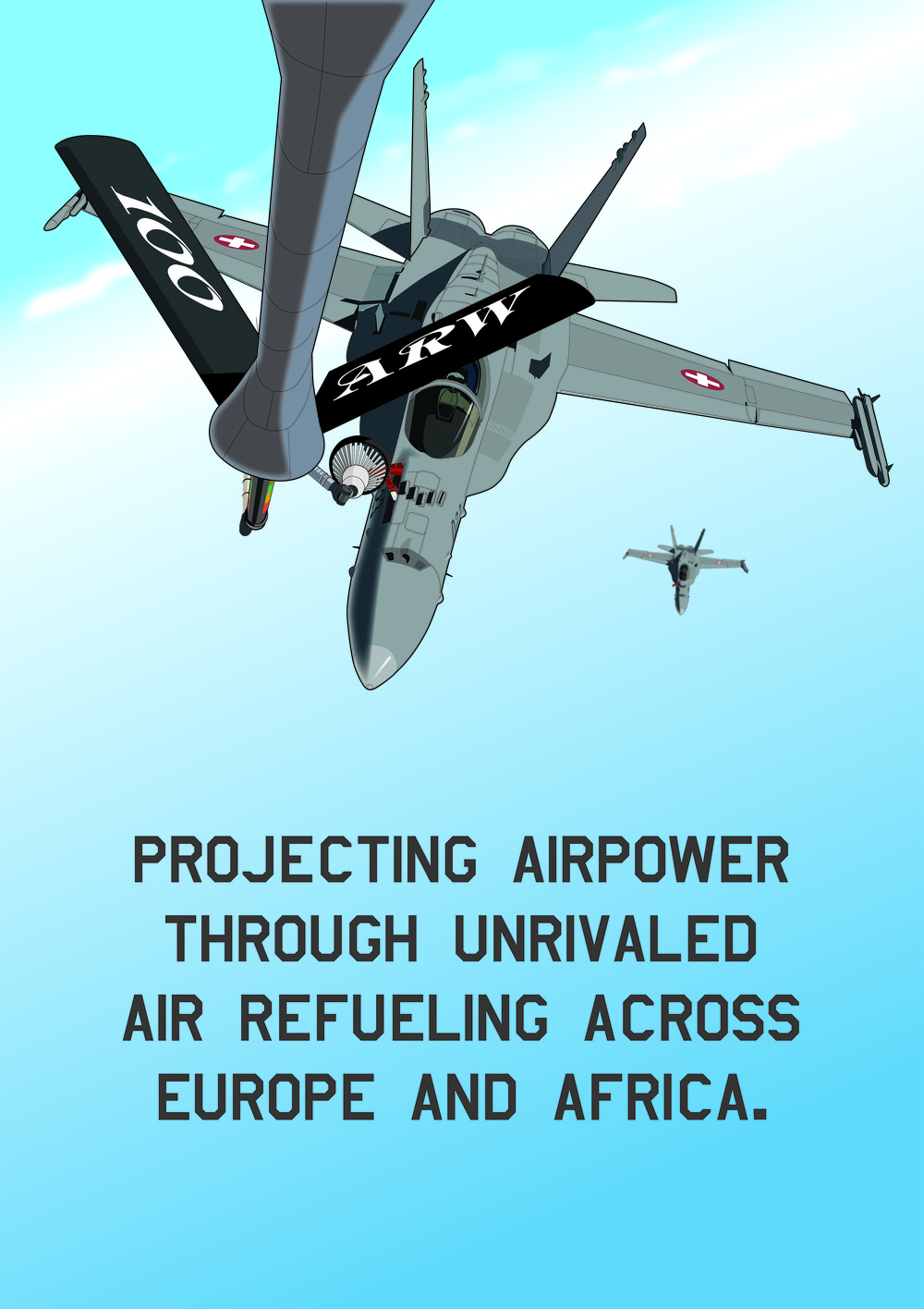 Projecting airpower through unrivaled air refueling across Europe and Africa.