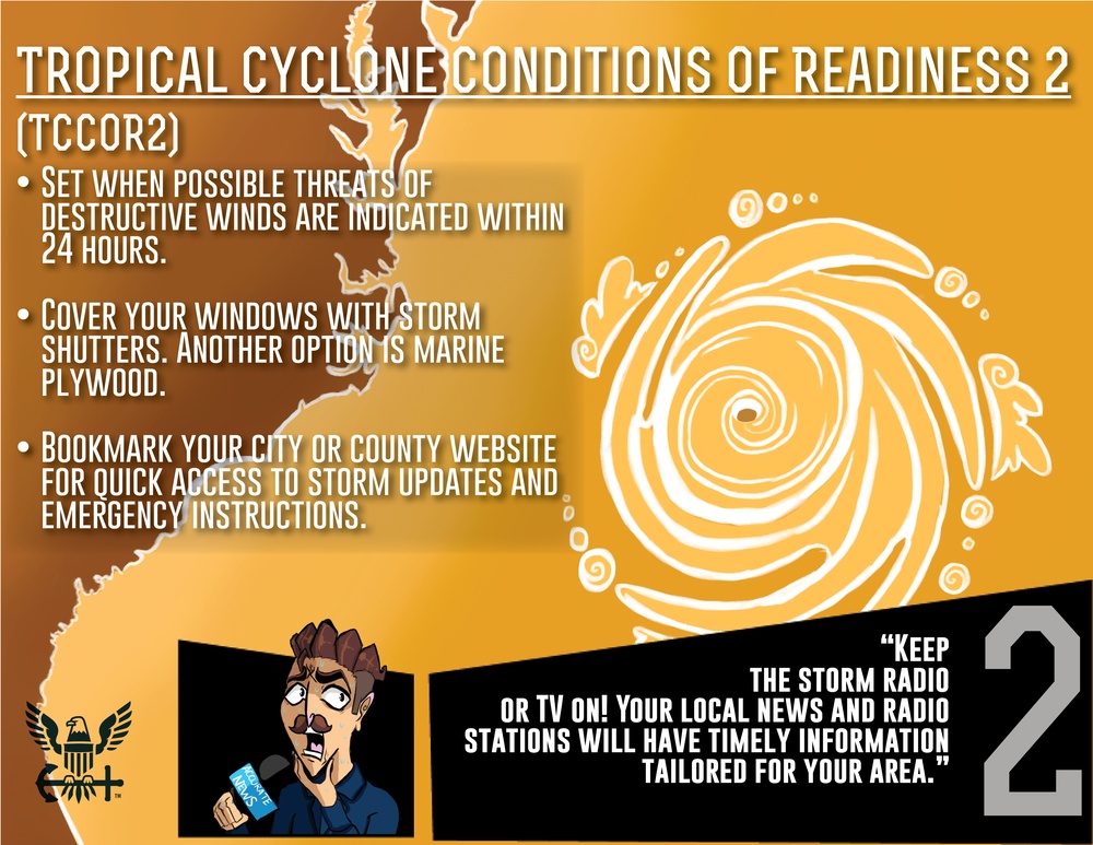 Tropical Cyclone Condition of Readiness 2 (TCCOR2)