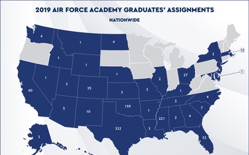 USAFA Graduation Map