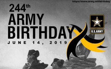 244th Army Birthday Poster design(1775)