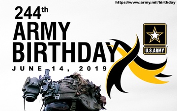 244th Army Birthday Poster design(Present Day)