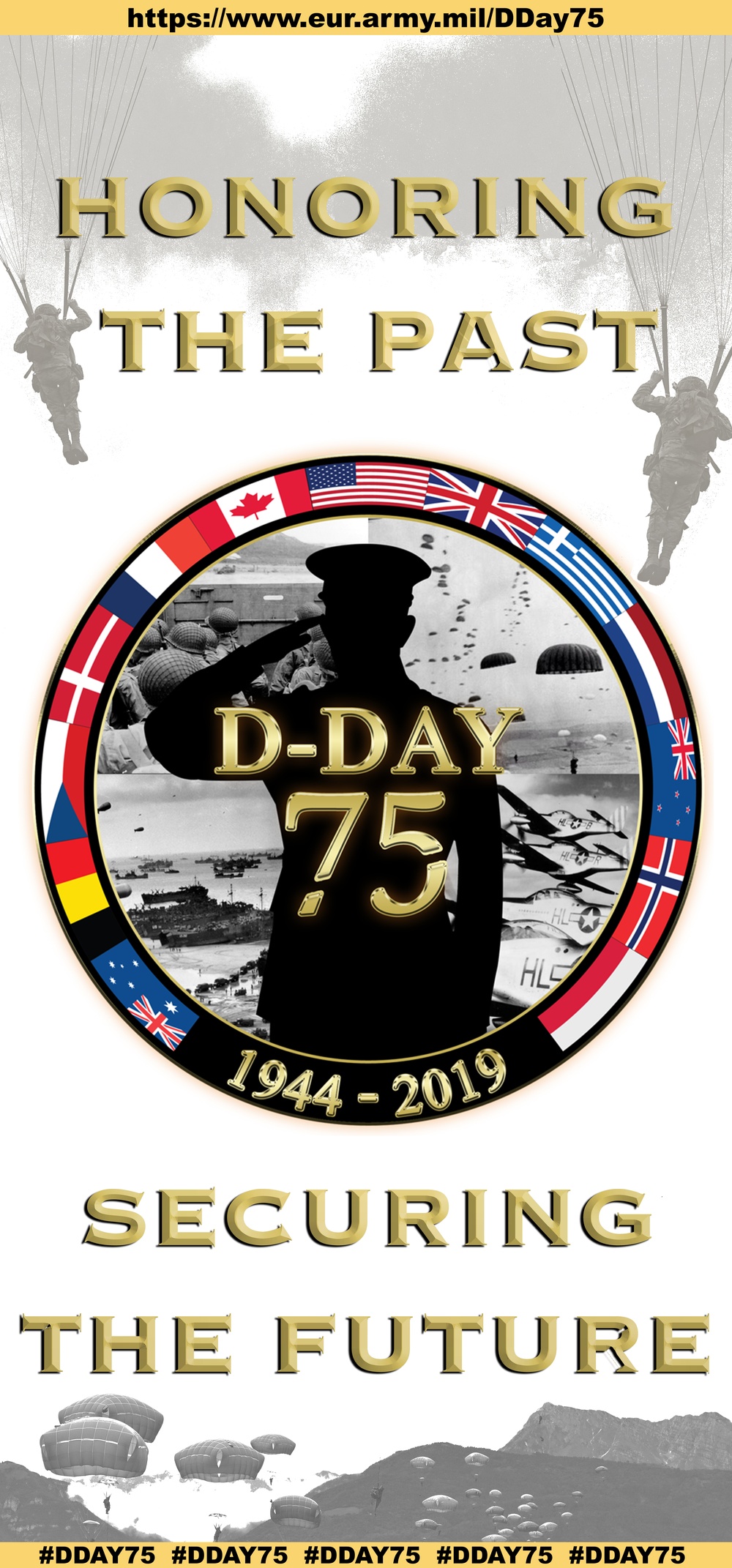 US Army Europe D-Day Dropzone Banner