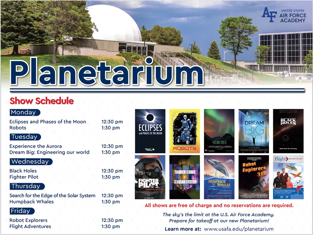 USAFA Planetarium Schedule
