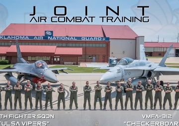 Marine Corps fighter detachment visits Tulsa Air National Guard for exercises