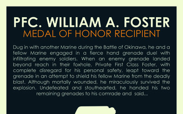 PFC William A. Foster Poster