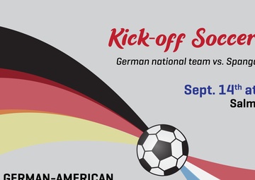 German-American folk festival soccer game graphic