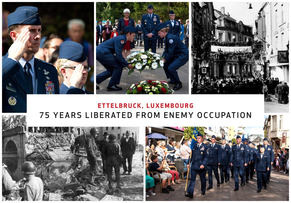 Airmen celebrate 75th anniversary of liberation of Ettelbruck