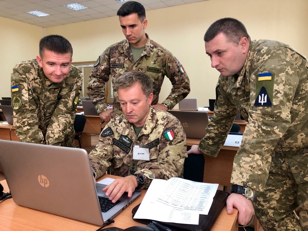 U.S. and Italian Forces Join Multinational Staff Officer Course in Kyiv, Ukraine