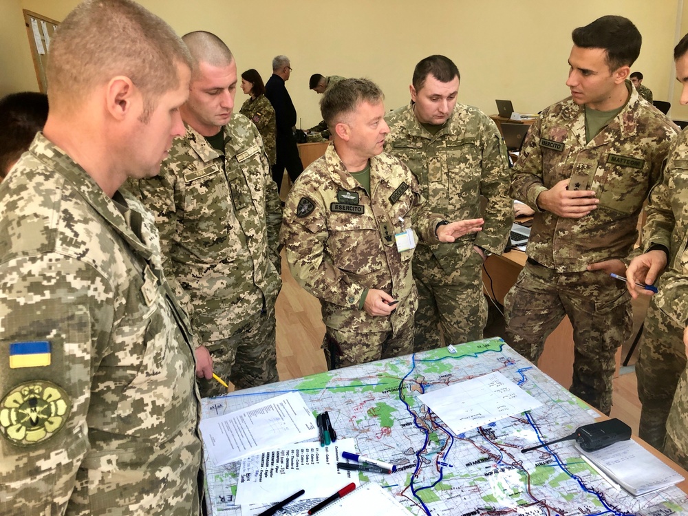 U.S. and Italian Forces Join Multinational Staff Officer Course in Kyiv, Ukraine