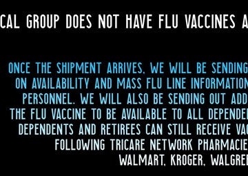 Flu Vaccine delay graphic