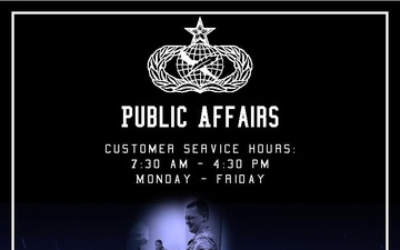 341st MW Public Affairs front door sign