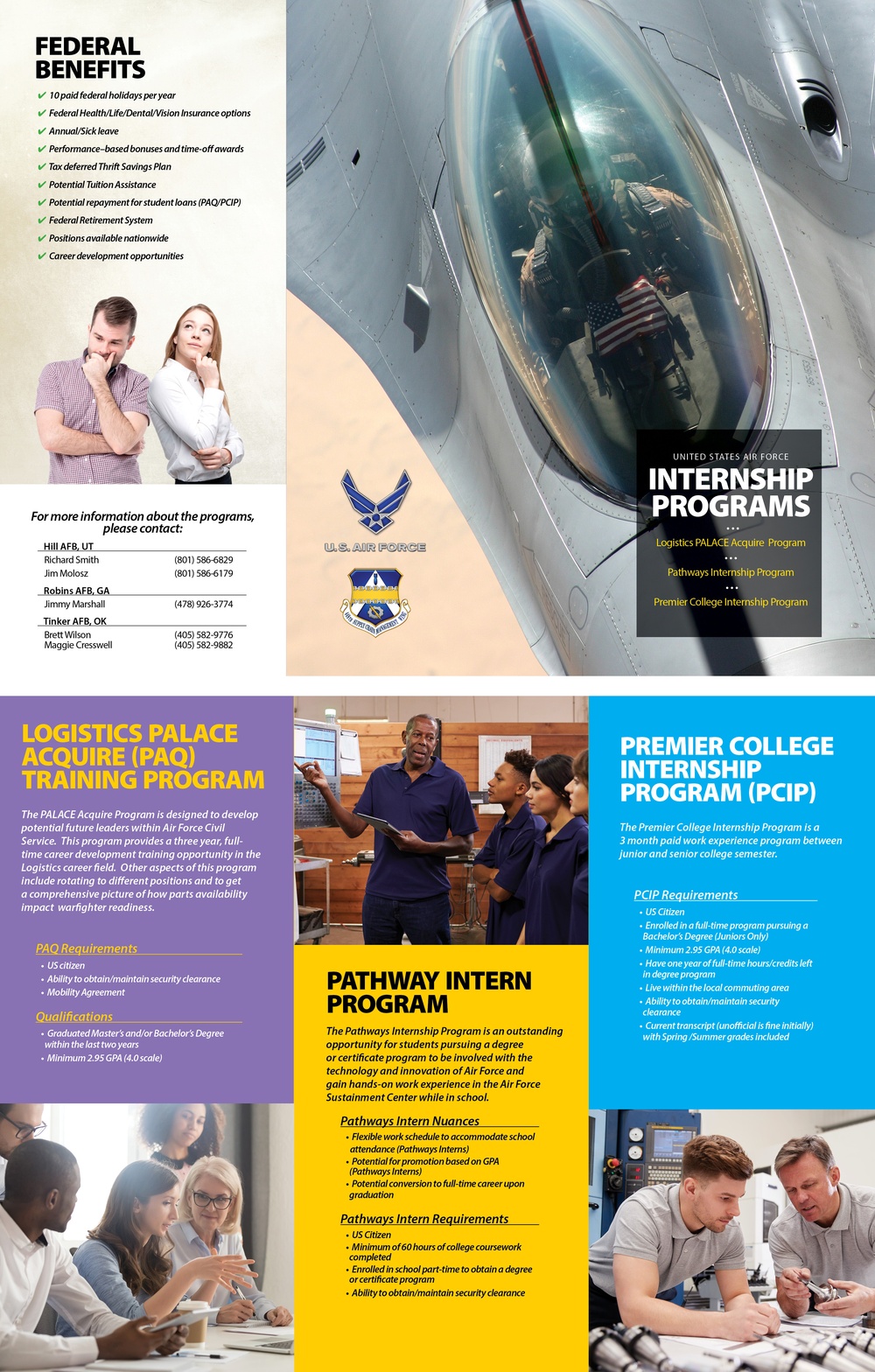 Internship Programs - Tri-fold brochure