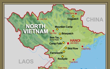 Vietnam Map: Hill Aerospace Museum POW Display