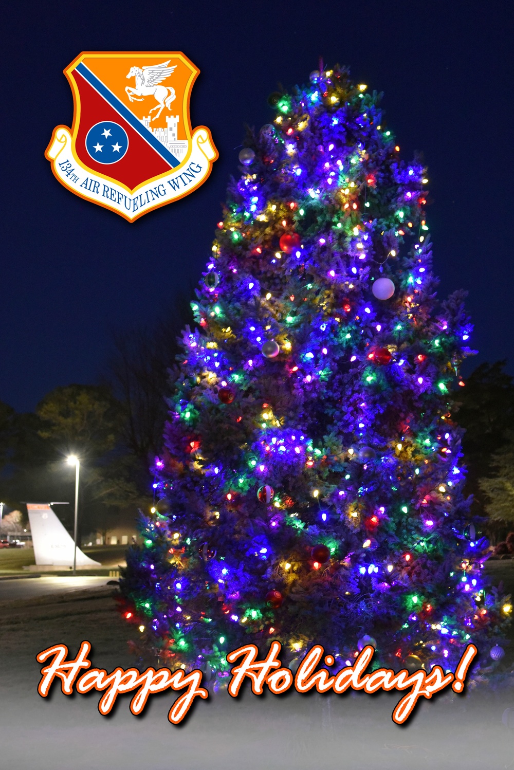 134th Air Refueling Wing Holiday Greeting for social media