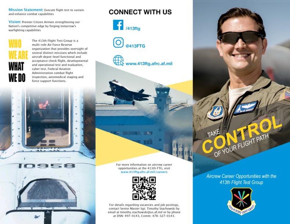 Aircrew recruiting tri-fold