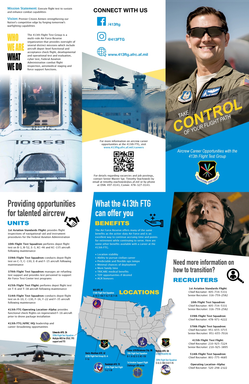 Aircrew recruiting tri-fold