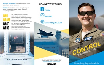 Aircrew recruiting tri-fold