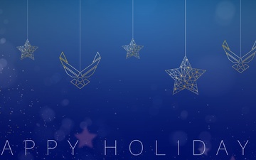 Air Force Happy Holidays Graphic