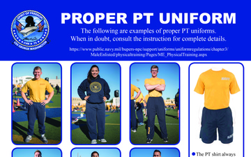 CVN-73 PT Uniform Regulation Poster