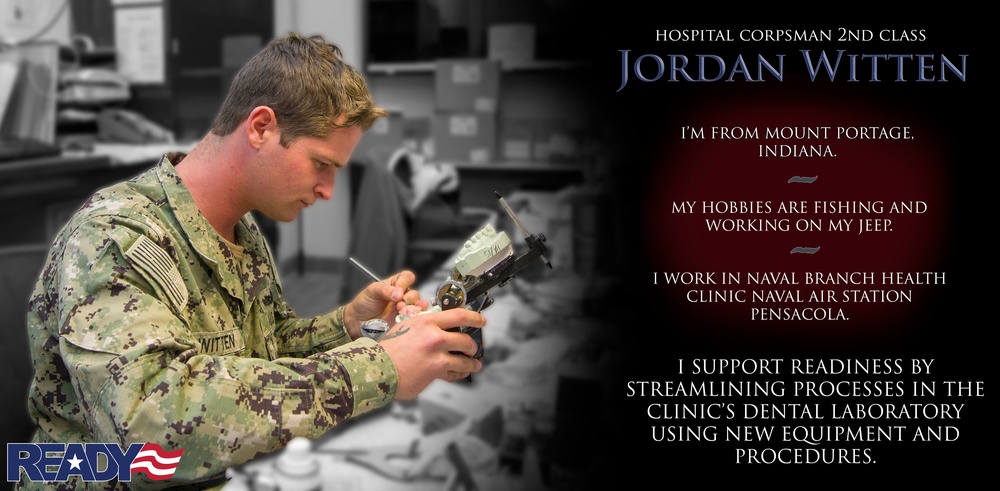 Hospital Corpsman 2nd Class Jordan Witten Readiness Focused