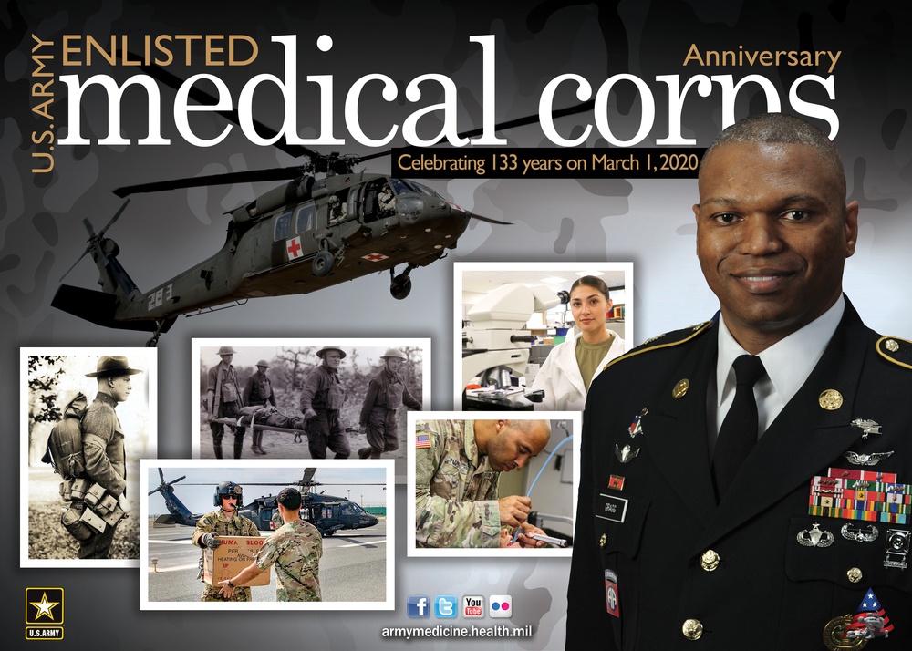 U.S. Army Enlisted Medical Corps Anniversary Poster-Digital TV