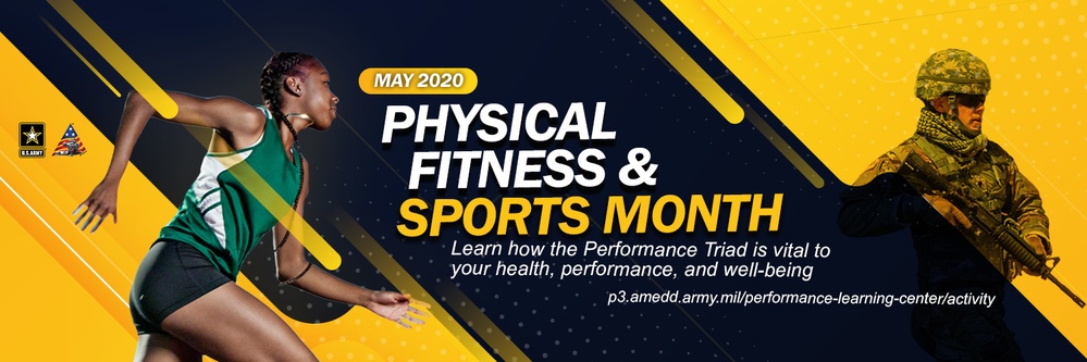 Physical Fitness and Sports Month Twitter Cover