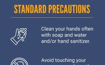 COVID-19 Standard Precautions Infographic