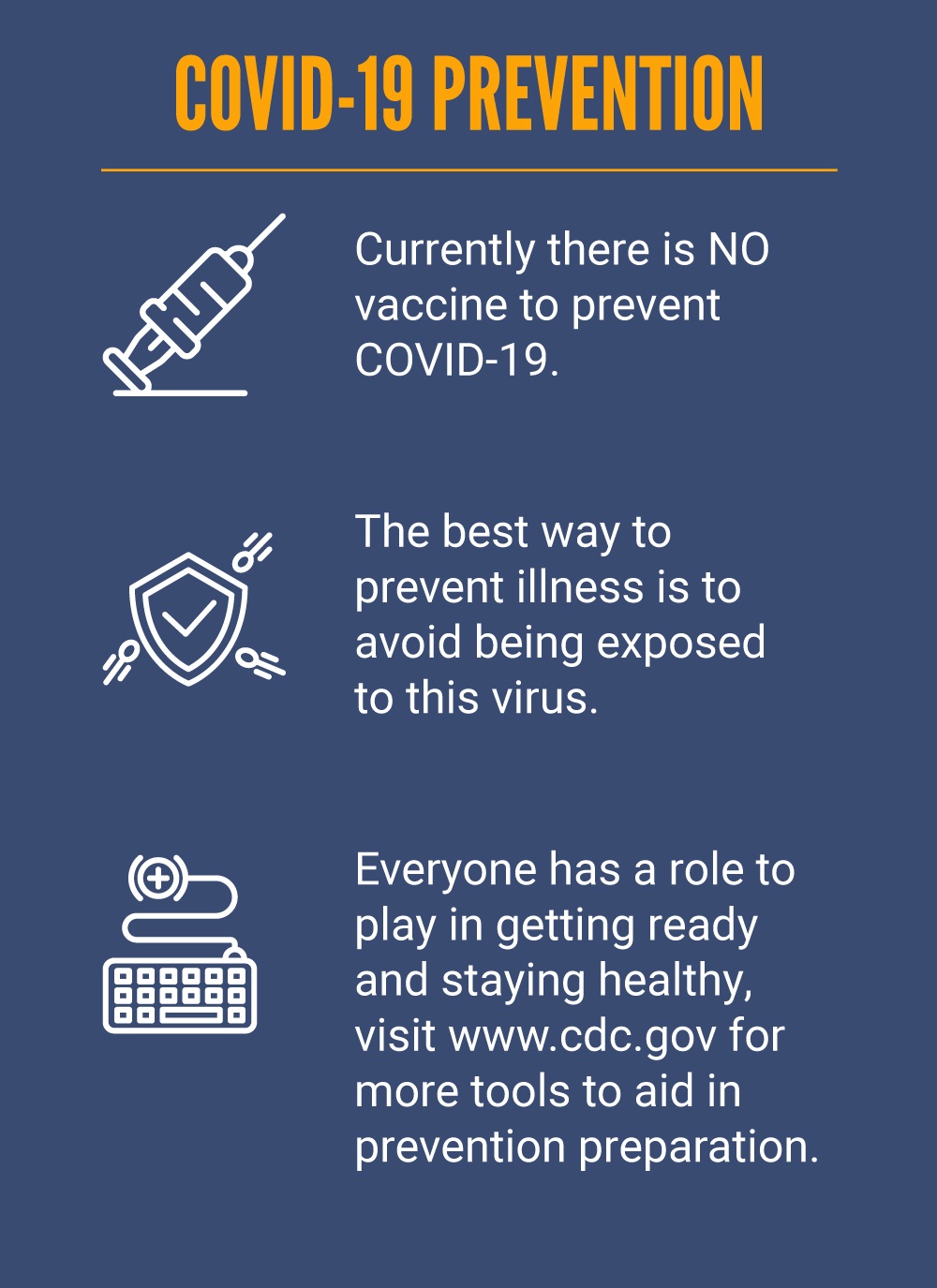 COVID-19 Prevention Infographic